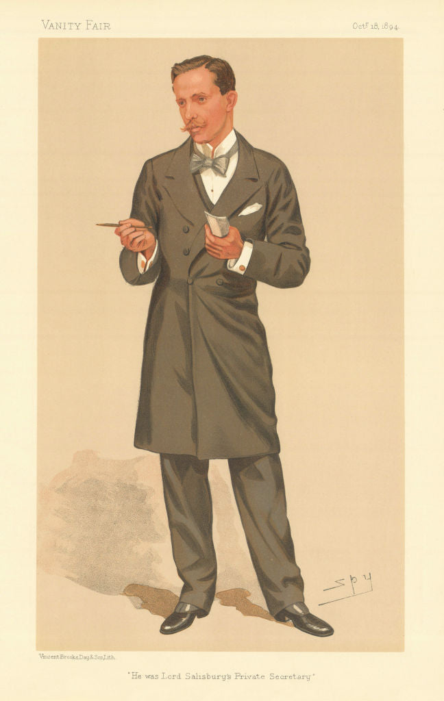 VANITY FAIR SPY CARTOON Schomberg Kerr Mcdonnell 'He was Lord Salisbury's…' 1894